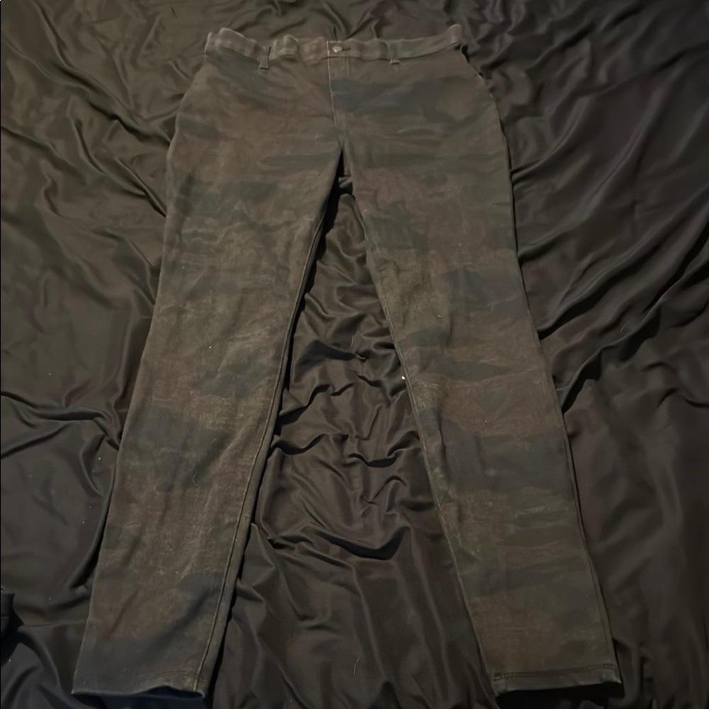 Black Camouflage Pants
